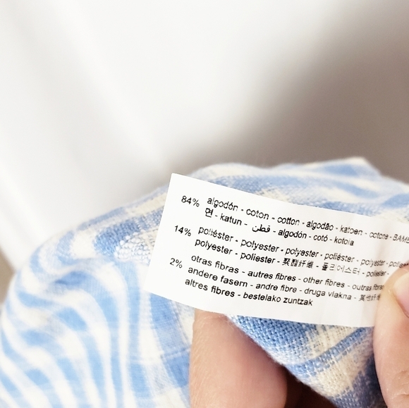 ZARA gingham plaid top blogger favorite NWT - Picture 5 of 7